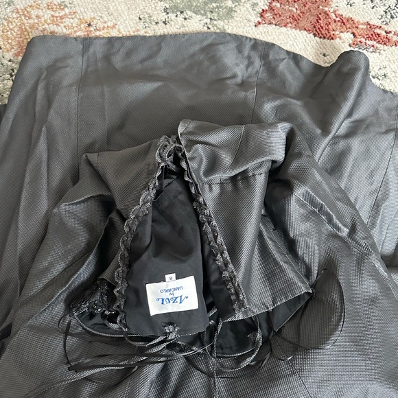 VTG 90s Azul by LianCarlo Women’s Maxi Gown Formal Dress Size 8 Gray Black - Picture 16 of 16